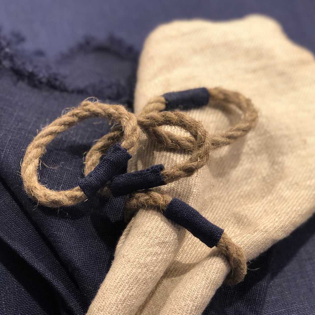 Axlings rope napkin rings, 8-pack. 2 colors