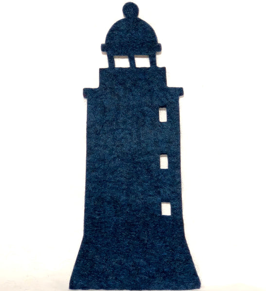 Felted Wool Hot Pad, Lighthouse.