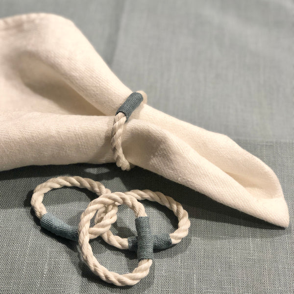 Axlings rope napkin rings, 8-pack. 2 colors