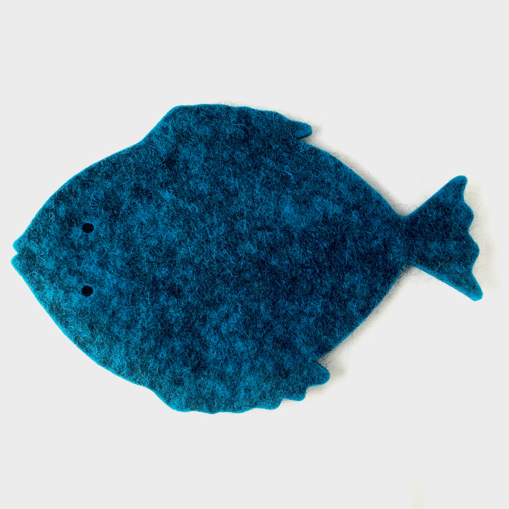 Felted Wool Hot Pad, Flounder. More colors.