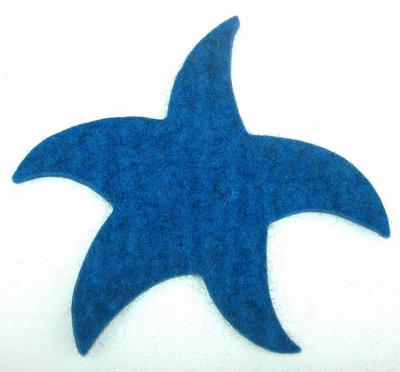 Felted Wool Hot Pads, Starfish