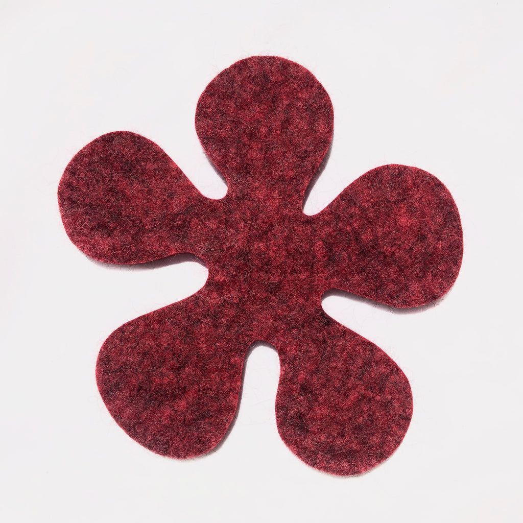 Felted Wool Hot Pad, Flower. More colors